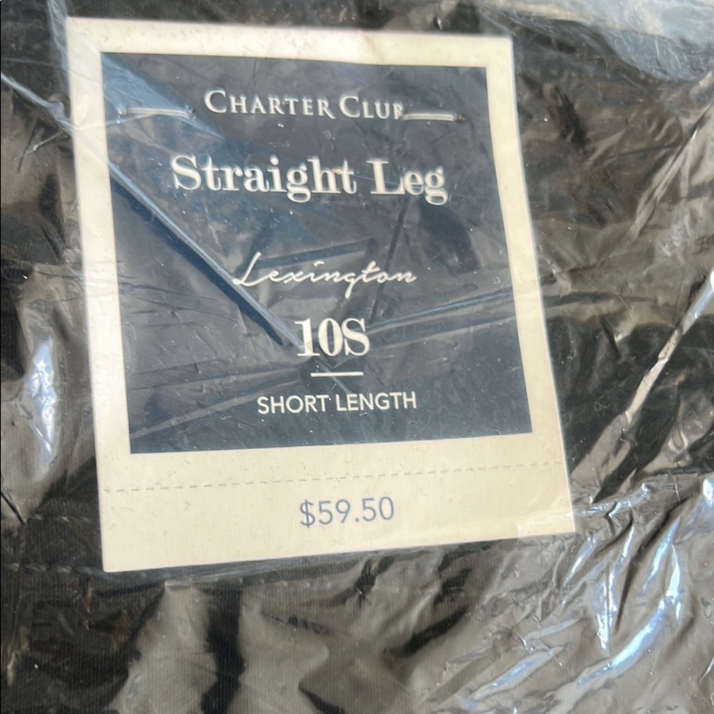 Charter Club Black Straight Leg Jeans